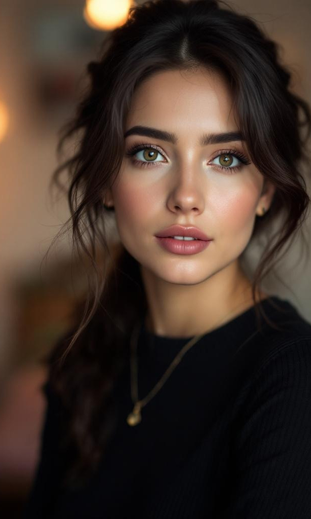 Outdoor portrait with bokeh